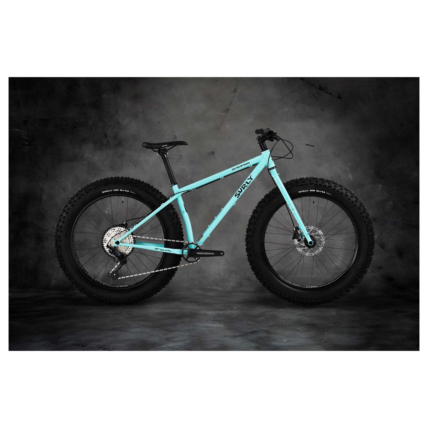 Surly Ice Cream Truck Fatbike Komplettrad, 26", safety mask blue