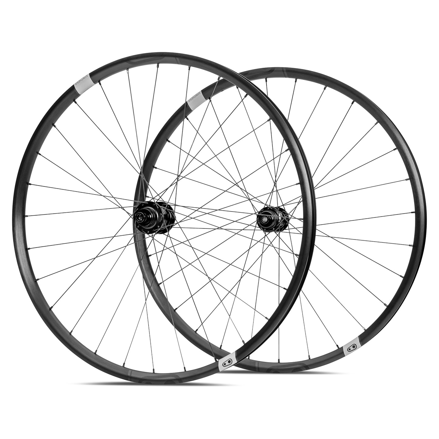 Crankbrothers Synthesis Aluminium Gravel Tubeless Ready Laufrad VR, 700C, 100x12mm, black schwarz Synthesis