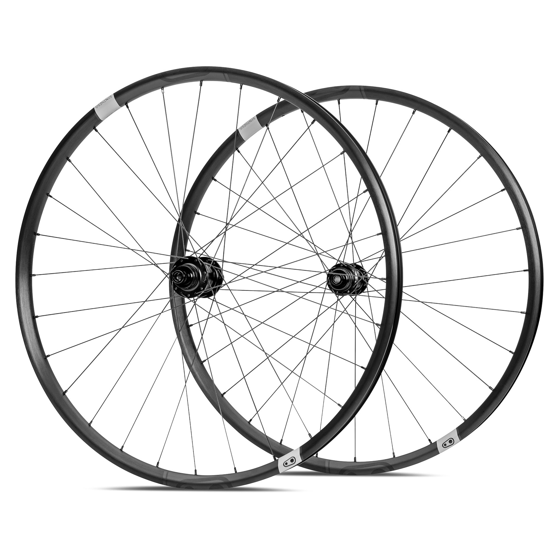 Crankbrothers Synthesis Aluminium Gravel Tubeless Ready Laufrad VR, 27.5", 100x12mm, black schwarz Synthesis