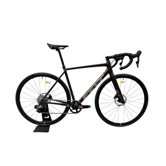 TXBIKES Custom Felt FR Advanced Carbon Rennrad 54cm 28“ | SRAM Rival AXS | Mavic Ksyrium S | Obsidian Braun
