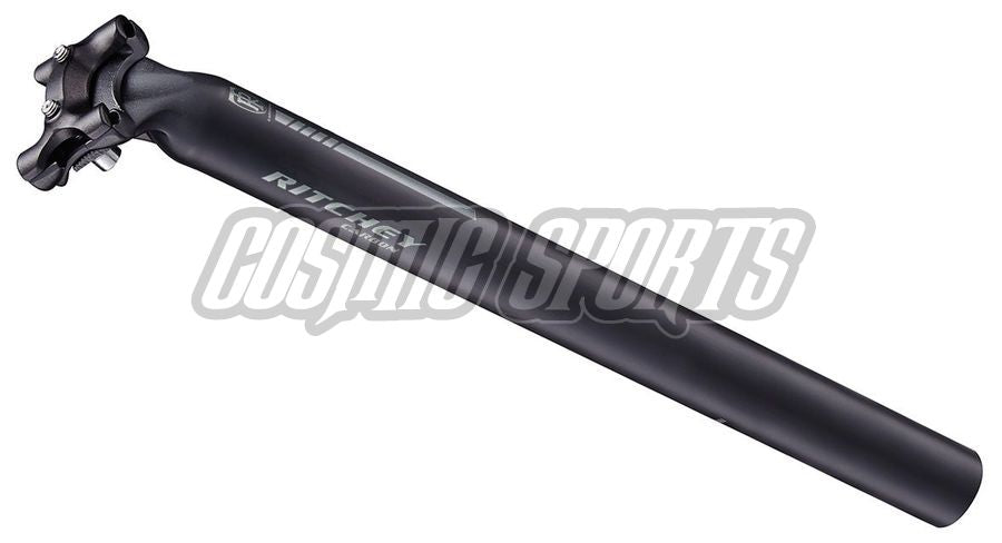 Ritchey Comp Carbon 2-bolt Stütze, 27.2mm, 350mm, 25mm, 7x7mm Streben, matte carbon UD schwarz 45349 Comp