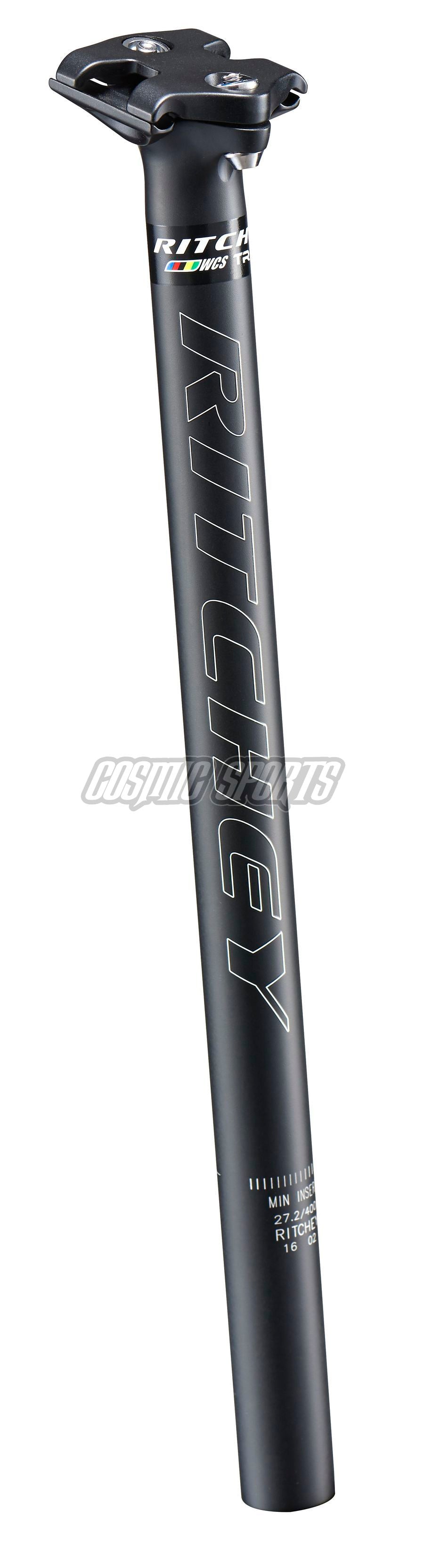 Ritchey WCS Carbon Trail 2-bolt Stütze, 27.2mm, 400mm, 0mm, 7x7/8x8.5/7x9/7x9.6mm Streben, matte carbon UD schwarz 45349 Trail, WCS