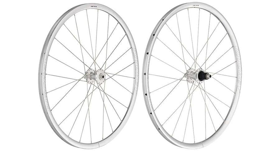 Ritchey Classic Zeta Disc Clincher Tubeless Ready Laufradsatz, 700C, 100x12mm/142x12mm, Shimano/SRAM silber Classic, Zeta