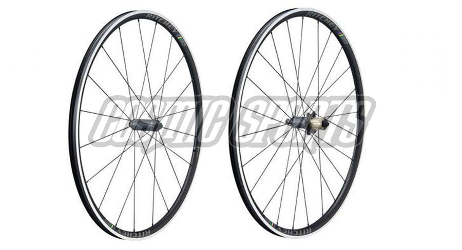 Ritchey WCS Zeta Clincher Tubeless Ready Laufradsatz, 700C, 100x9mm/130x10mm QR, Campagnolo 10/11-fa schwarz WCS, Zeta