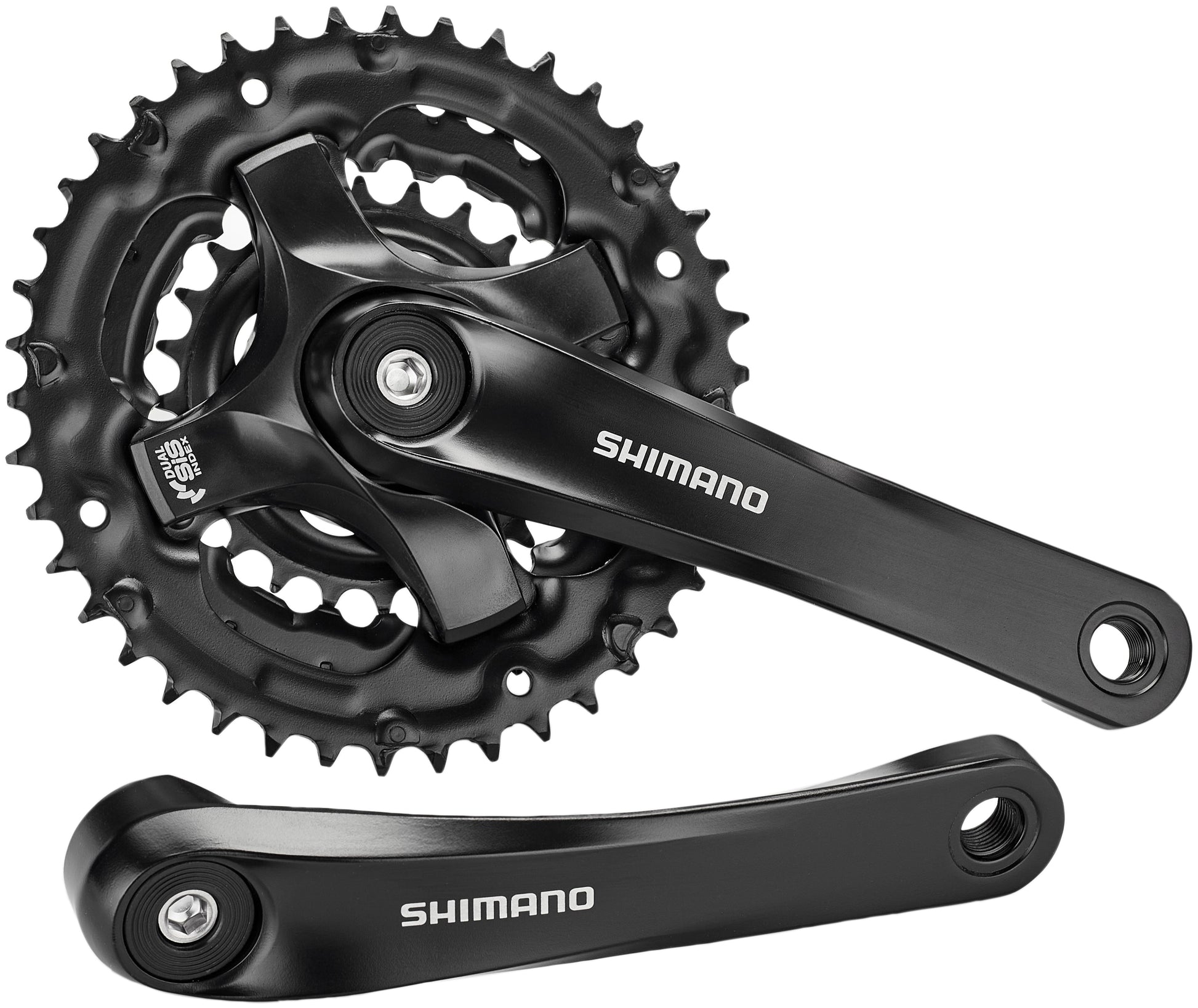 Shimano FC-TY501 Kurbelgarnitur 6/7/8-fach 42-34-24 Zähne schwarz