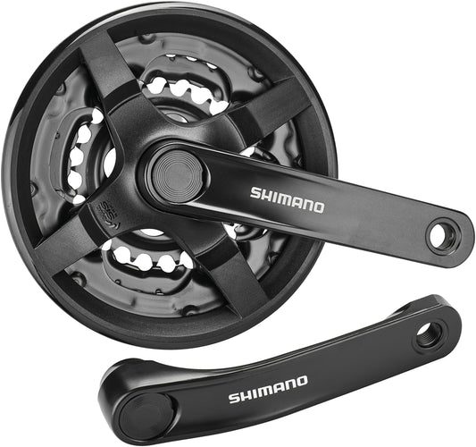 Shimano FC-TY301 Kurbelgarnitur Vierkant 6/7/8-fach 42/34/24 Zähne schwarz