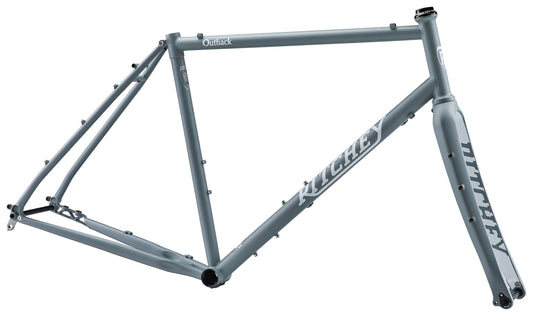 Ritchey Outback V3 Disc Gravel Rahmenkit, 650B/700C, Di2, XS, granite grey/snow white grau, weiß RH:  Outback V3