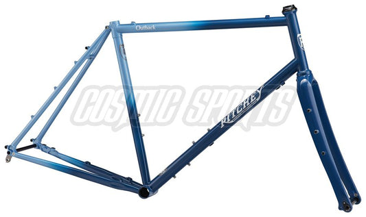 Ritchey Outback V2 Disc Gravel Rahmenkit, Anniversary Edition, 650B/700C, XS, half moon blue/white blau, weiß RH: XS Outback V2