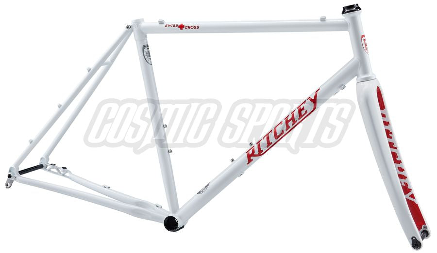 Ritchey Swiss Cross Disc Cyclocross V3 Rahmenkit, 700C, S, white weiß RH: S Swiss Cross