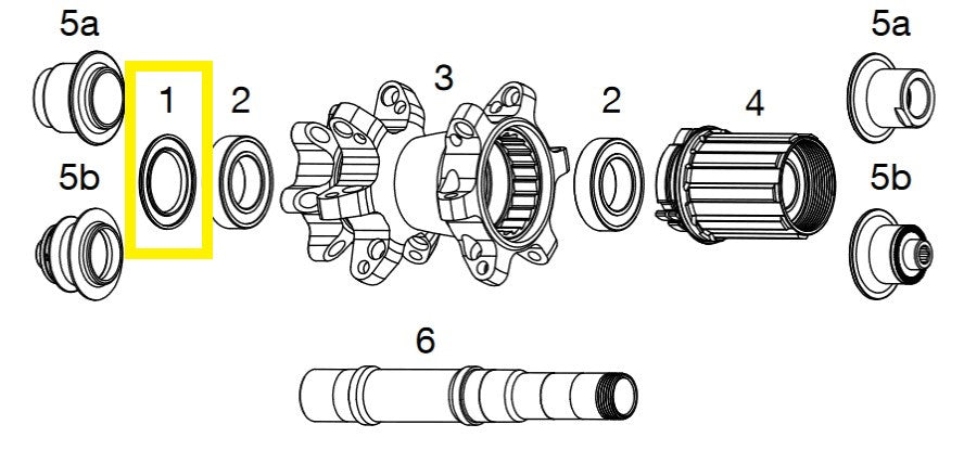 Crankbrothers part Wheel, Seal, Hub, Rear, Non Drive Side, Level 2, 3, 11, 142mm SALE schwarz Cobalt, Synthesis