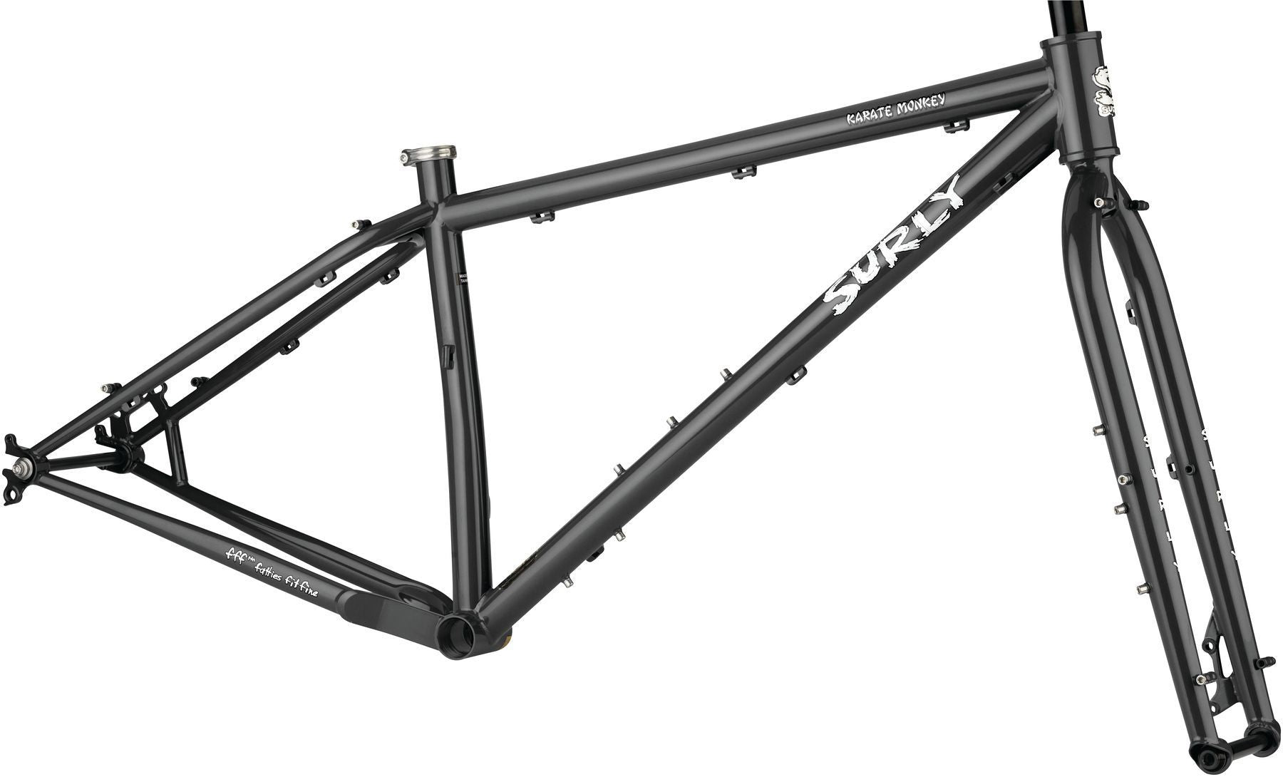 Surly Karate Monkey MTB Rahmenkit, 27.5+/29", XS, hi-viz black schwarz RH: XS Karate Monkey