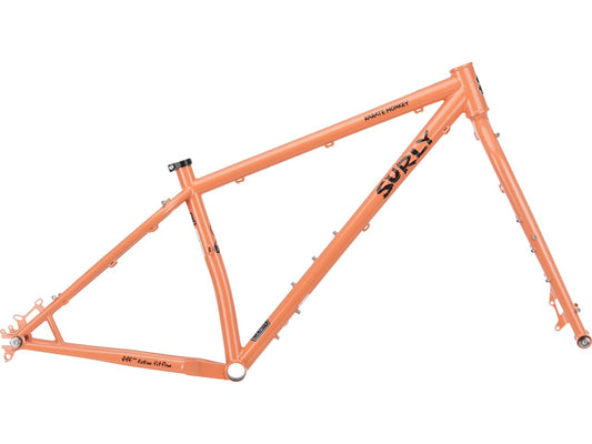 Surly Karate Monkey MTB Rahmenkit, 27.5+/29", S, peach salmon sundae orange, pink RH: S Karate Monkey