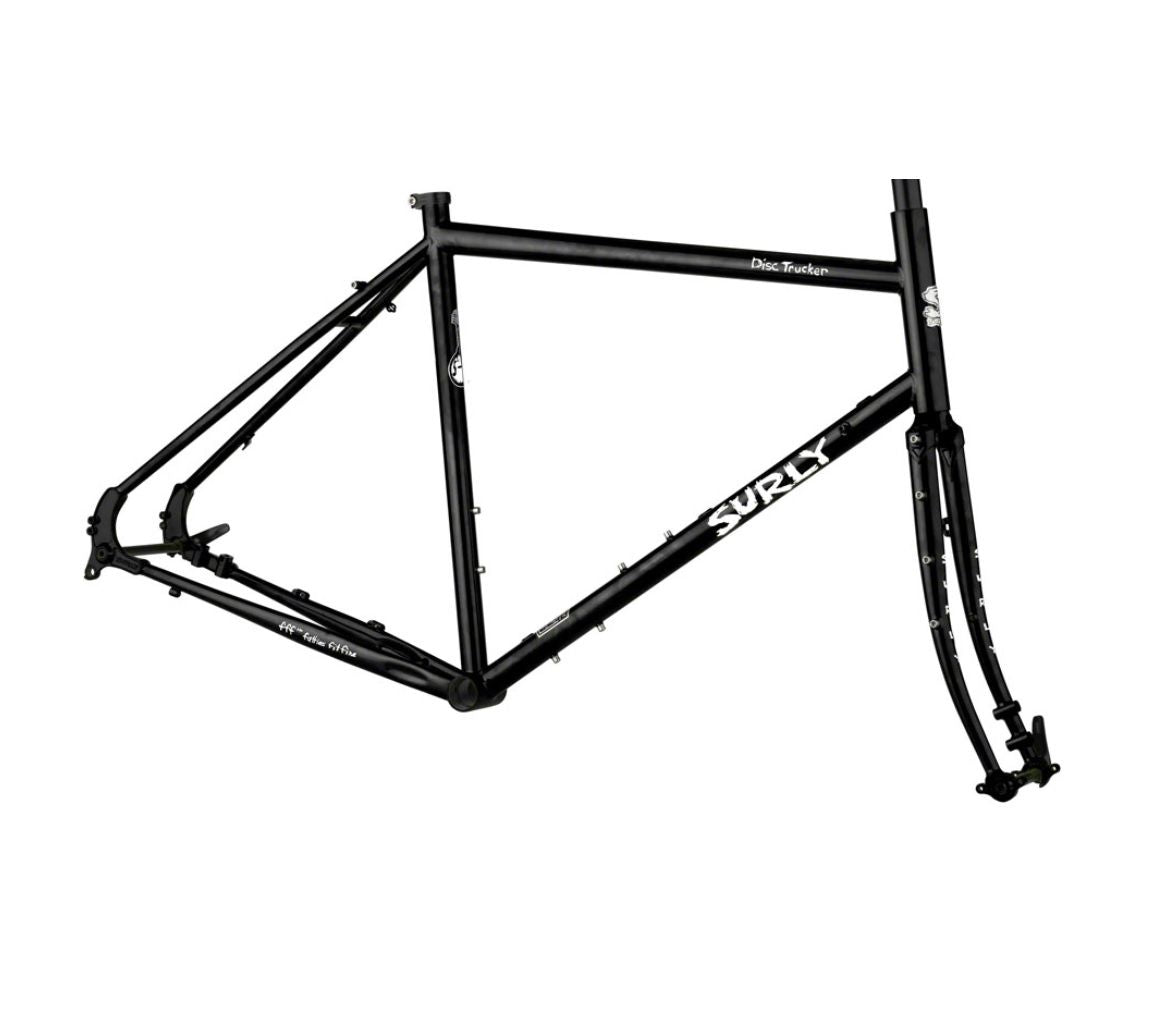 Surly Disc Trucker Reiserad Rahmenkit, 26", 42cm, hi-viz black schwarz RH: 42cm Disc Trucker