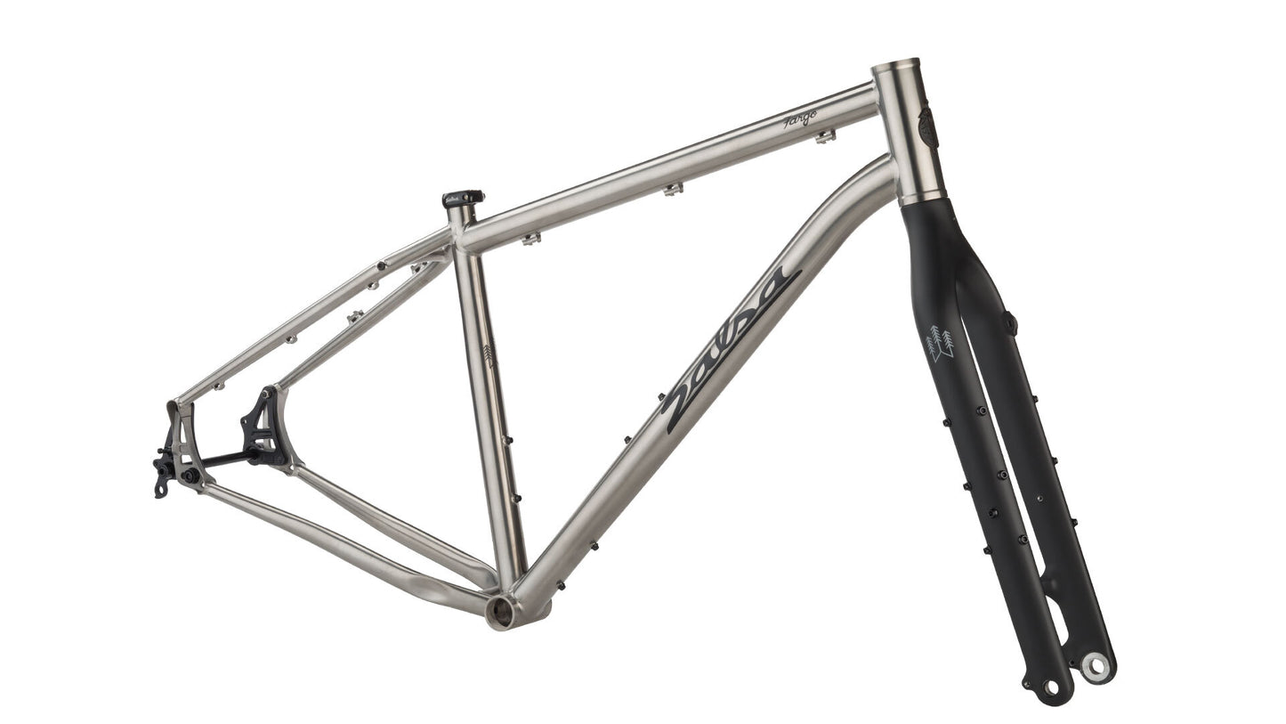 Salsa Fargo Ti MTB Rahmenkit, 27.5+/29", XS, titanium silber RH:  Fargo