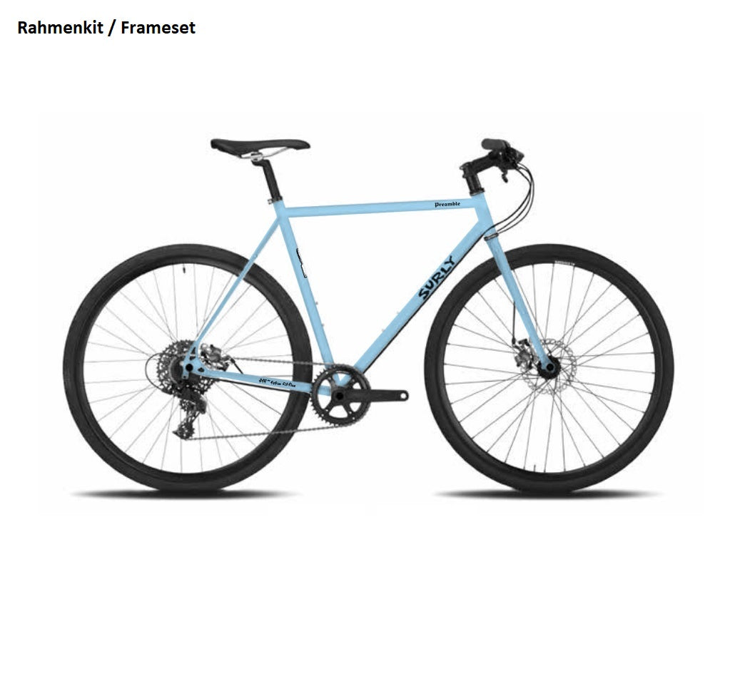 Surly Preamble All-Road Rahmenkit, 650B, XS, skyrim blue blau RH: XS Preamble