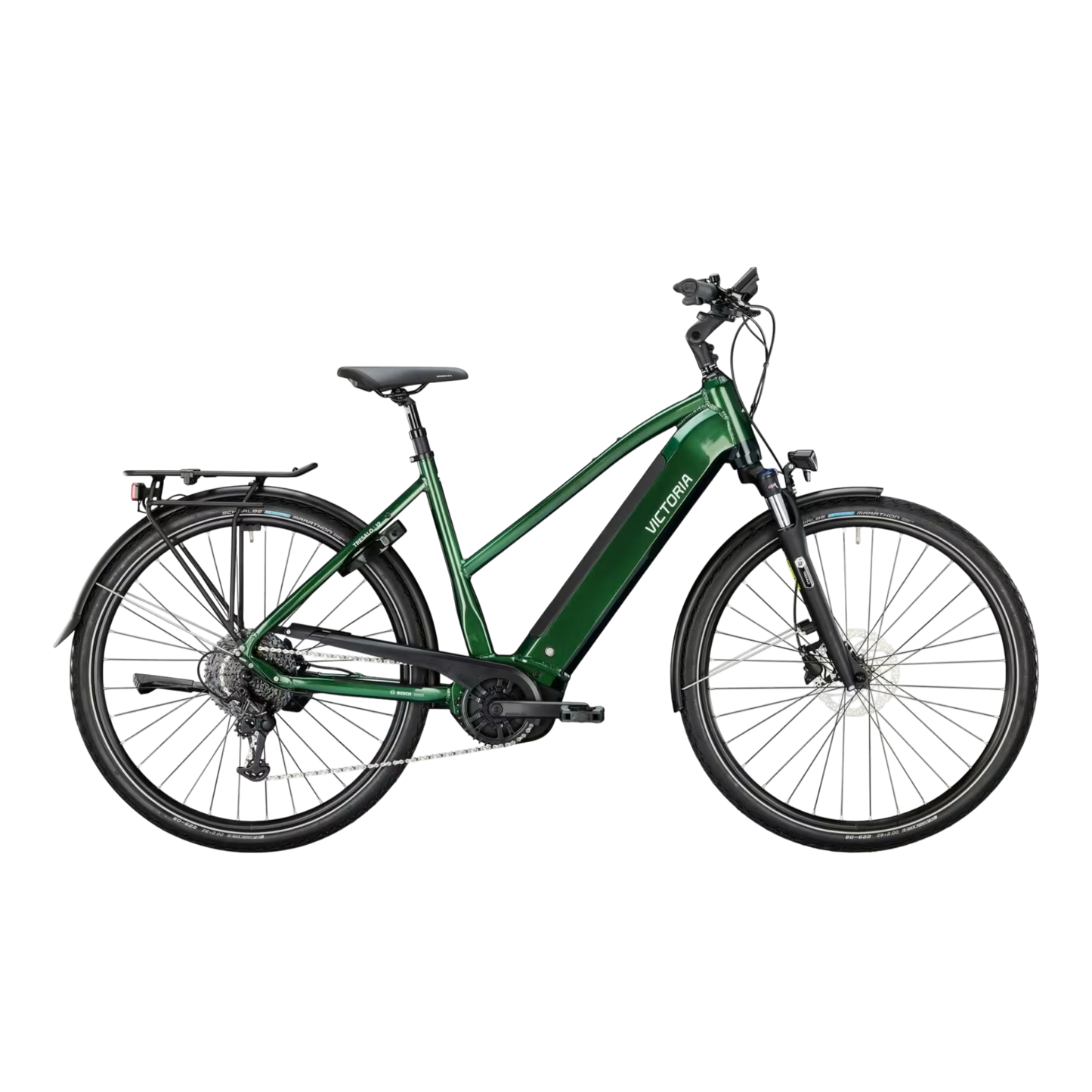 VICTORIA Elektro Trekking Fahrrad TRESALO 12 Tiefeinstieg 28" Bosch Performance Line Smartes System 1x9 Shimano Cues