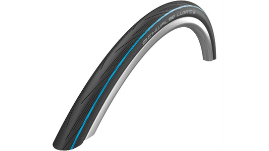 Schwalbe Lugano II Active Line 25-622 (700 x 25C), schwarz / blau, Draht, 350 g Reifen