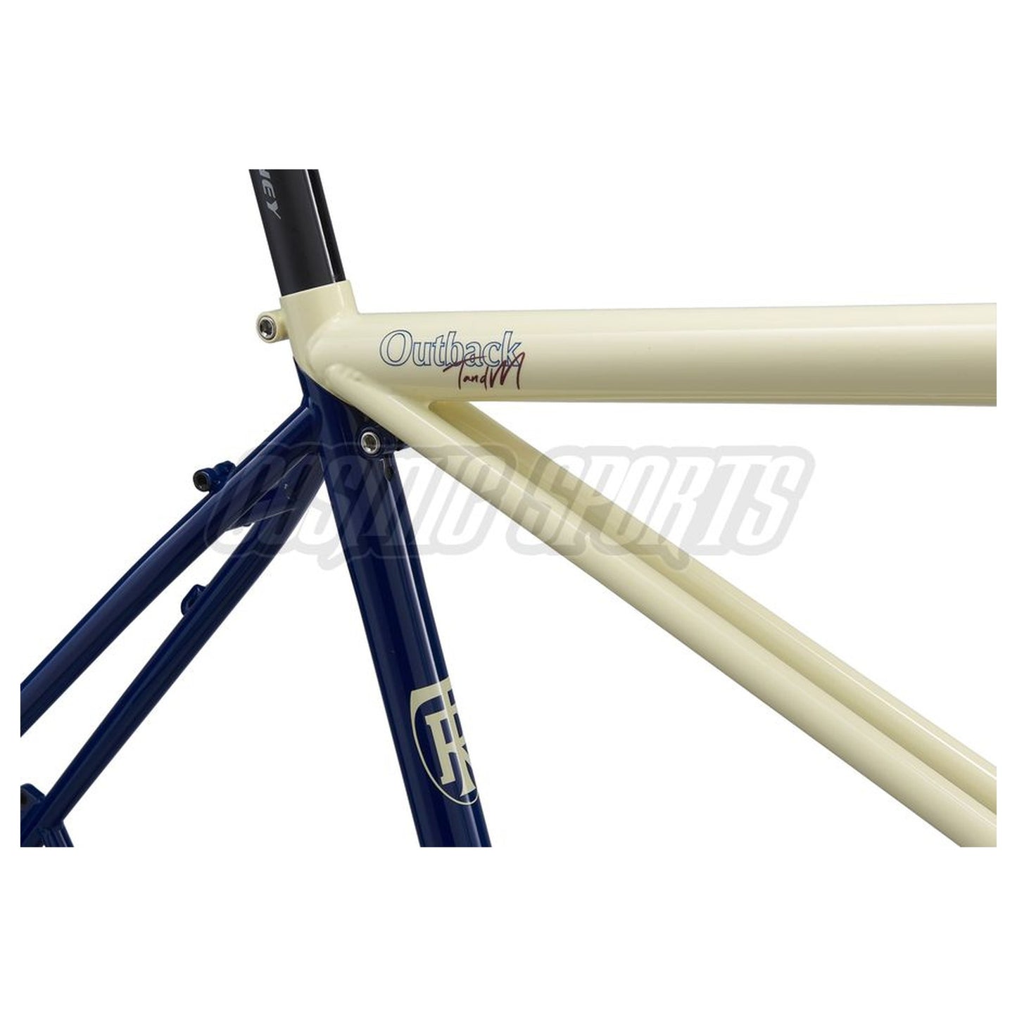 Ritchey Outback TandM Break Away Rahmenkit, 650B/700C, merlot/creme/indigo