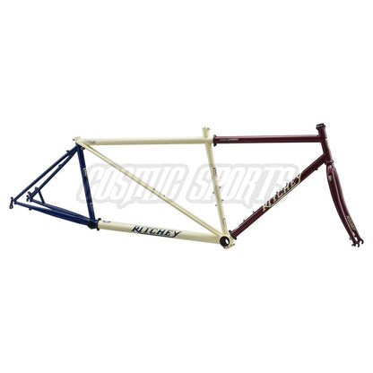 Ritchey Outback TandM Break Away Rahmenkit, 650B/700C, merlot/creme/indigo