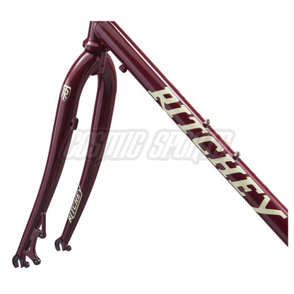 Ritchey Outback TandM Break Away Rahmenkit, 650B/700C, merlot/creme/indigo