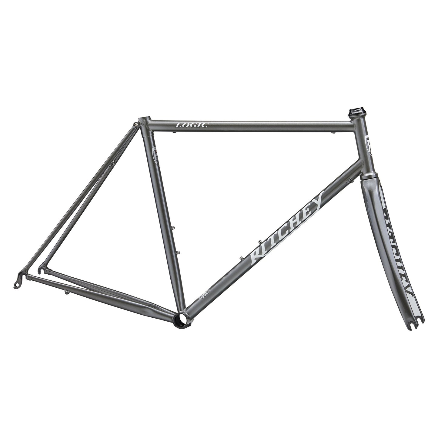 Ritchey Road Logic Rahmenkit, 700C, gun metal grey/white