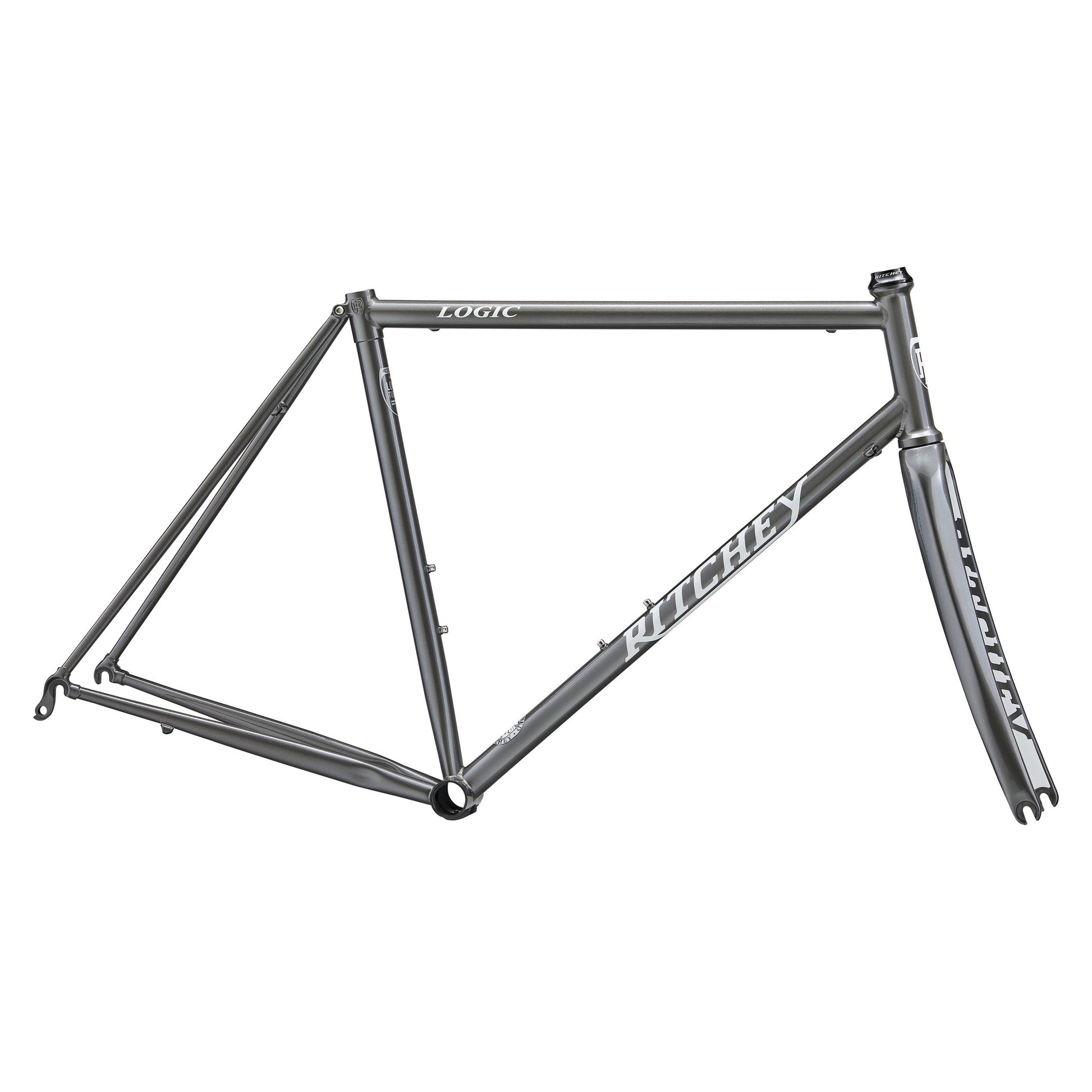 Ritchey Road Logic Rahmenkit, 700C, gun metal grey/white