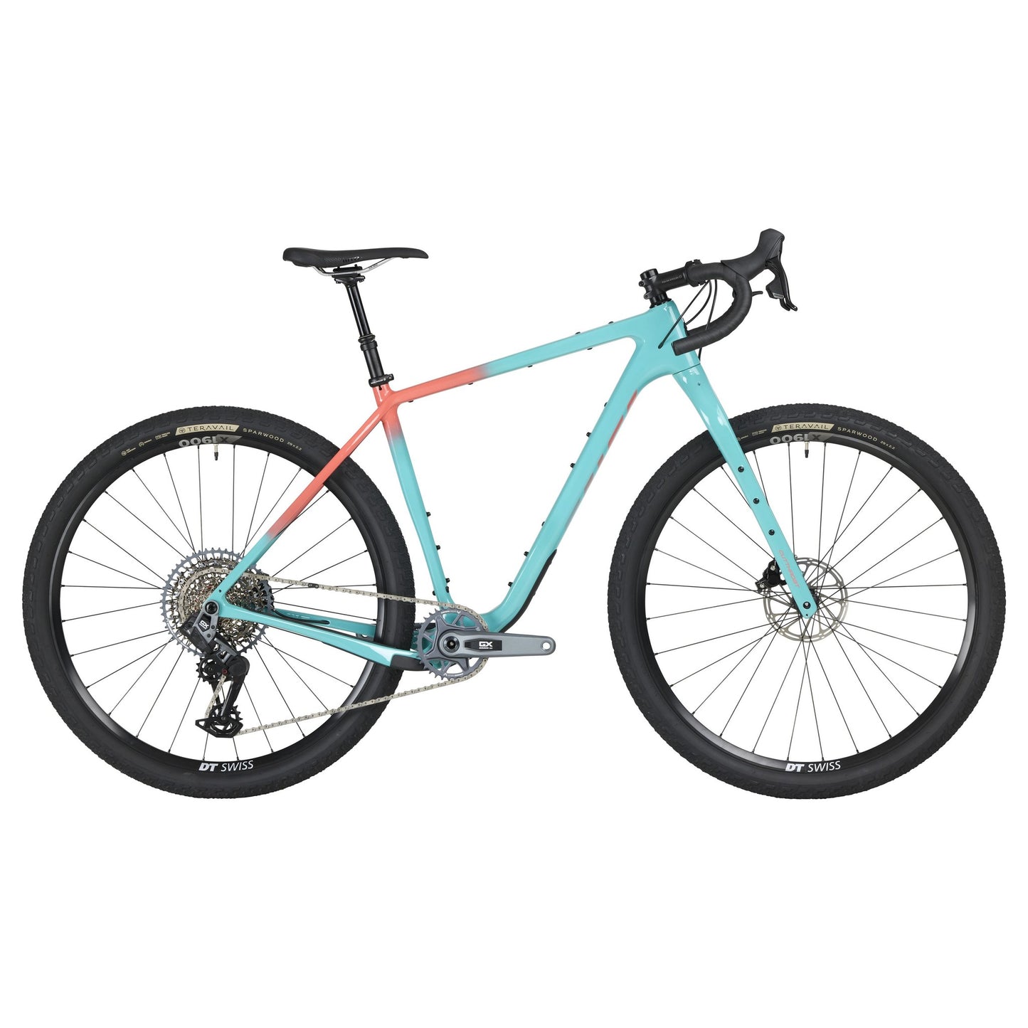 Salsa Cutthroat Carbon Rival GX AXS Transmission Komplettrad, 29", teal fade