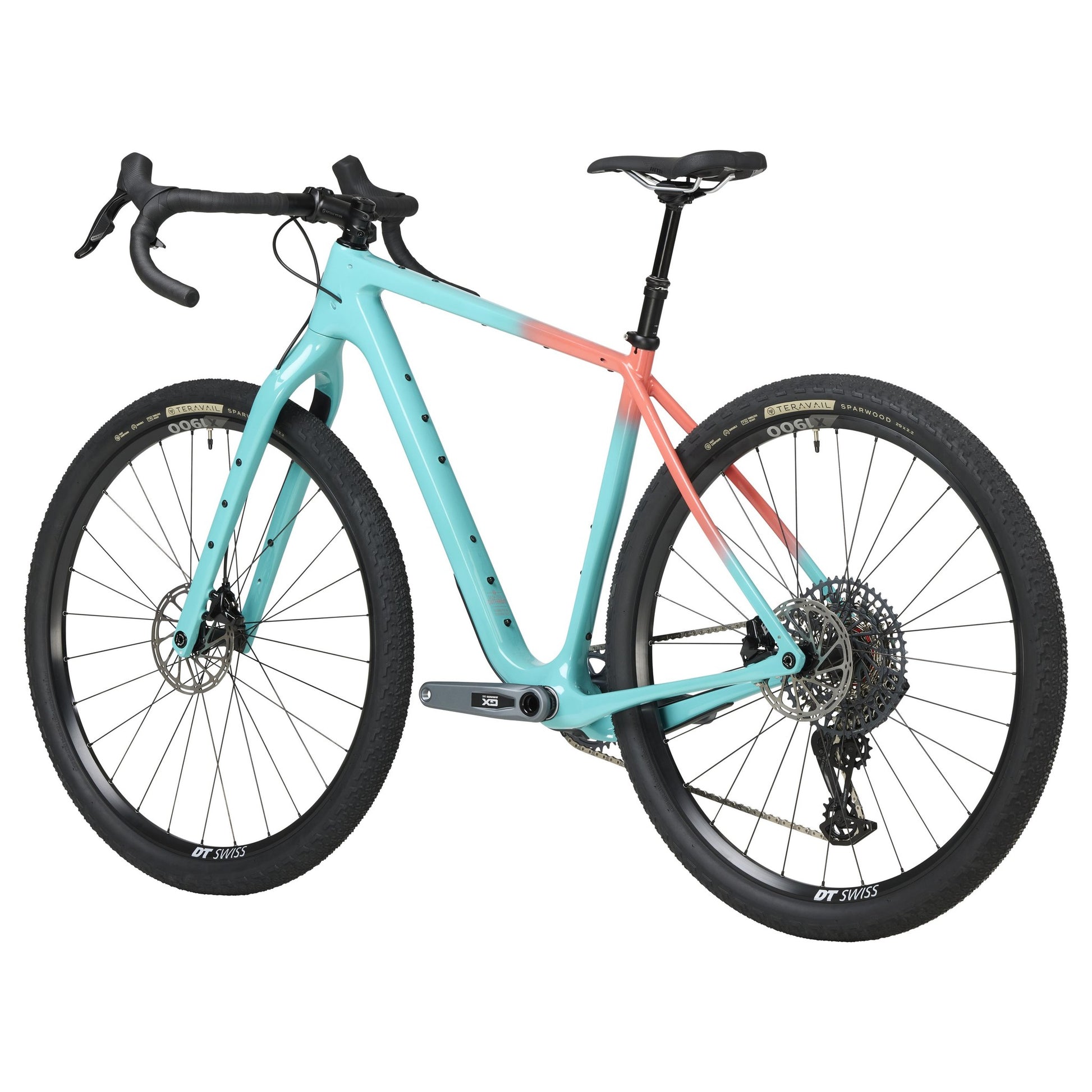 Salsa Cutthroat Carbon Rival GX AXS Transmission Komplettrad, 29", teal fade