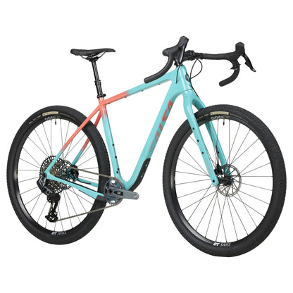 Salsa Cutthroat Carbon Rival GX AXS Transmission Komplettrad, 29", teal fade