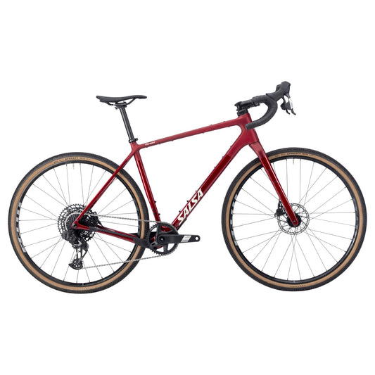 Salsa Flyway Carbon Apex XPLR AXS Komplettrad, 700C, canyon red