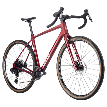 Salsa Flyway Carbon Apex XPLR AXS Komplettrad, 700C, canyon red