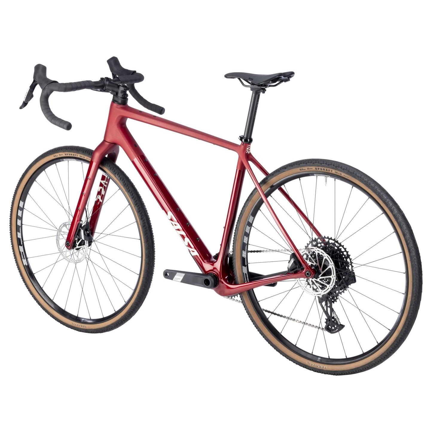 Salsa Flyway Carbon Apex XPLR AXS Komplettrad, 700C, canyon red
