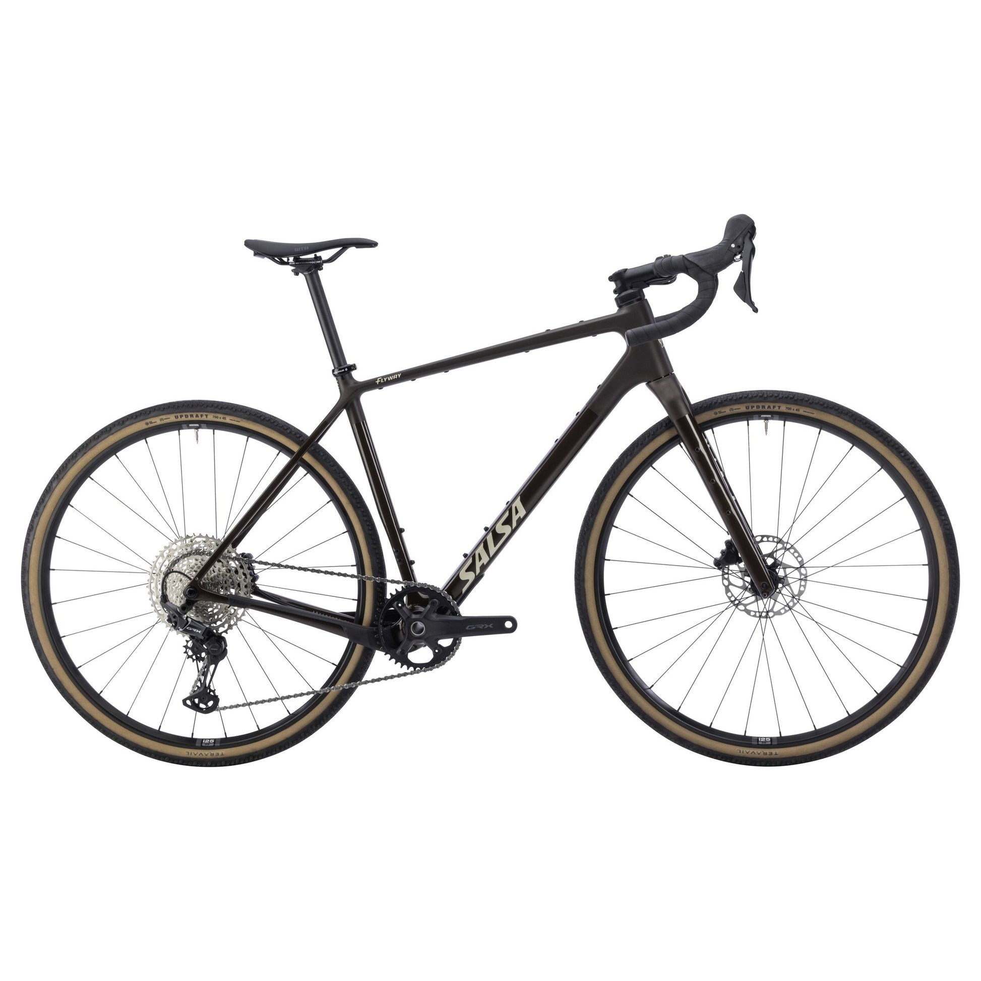 Salsa Flyway Carbon GRX610 Komplettrad, 700C, dark umber