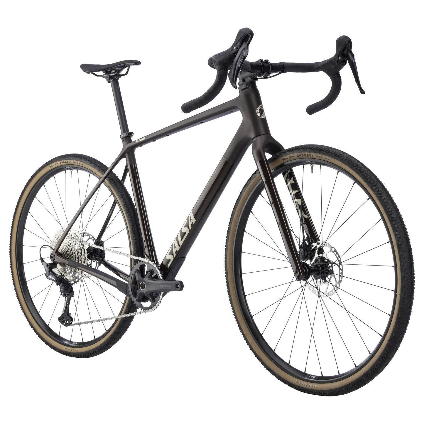 Salsa Flyway Carbon GRX610 Komplettrad, 700C, dark umber