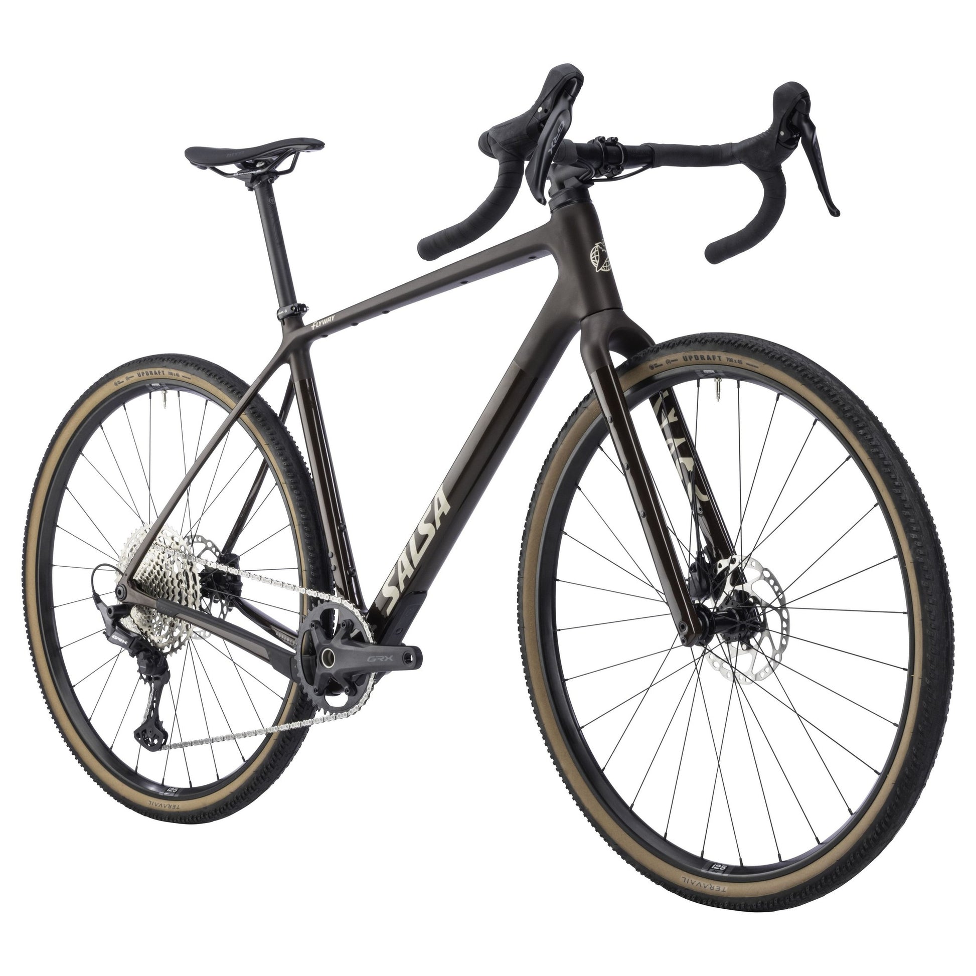 Salsa Flyway Carbon GRX610 Komplettrad, 700C, dark umber