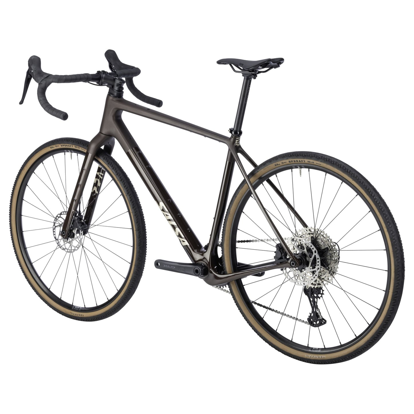 Salsa Flyway Carbon GRX610 Komplettrad, 700C, dark umber