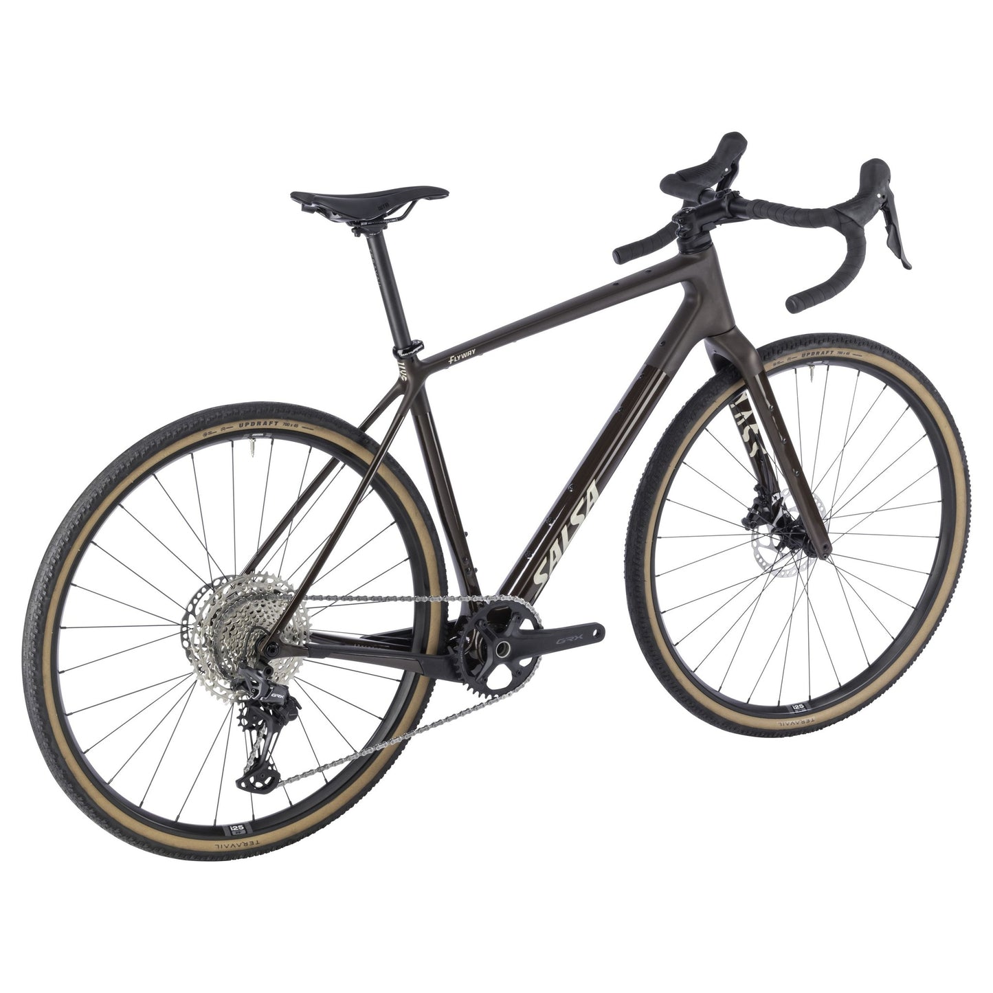 Salsa Flyway Carbon GRX610 Komplettrad, 700C, dark umber