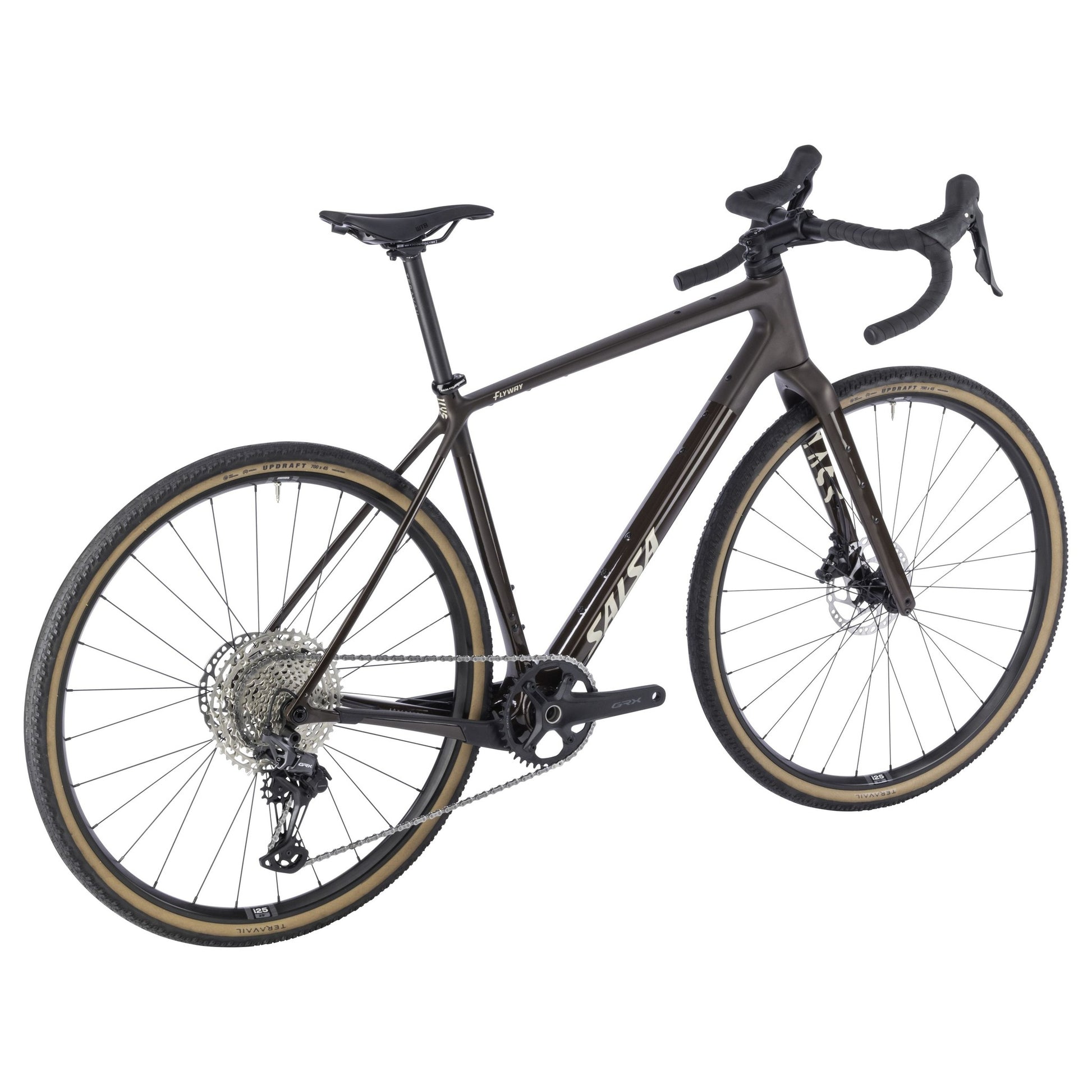 Salsa Flyway Carbon GRX610 Komplettrad, 700C, dark umber