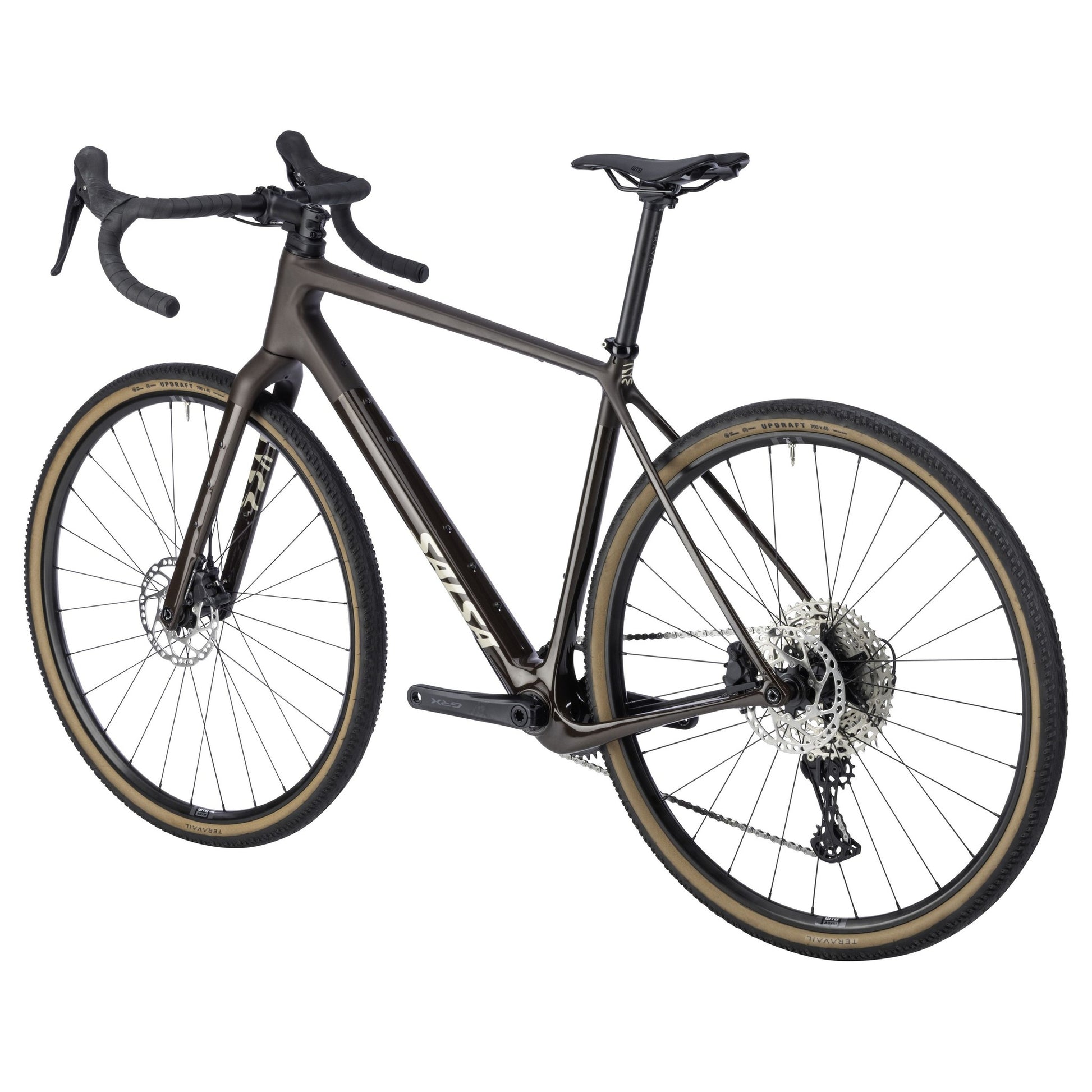 Salsa Flyway Carbon GRX610 Komplettrad, 700C, dark umber