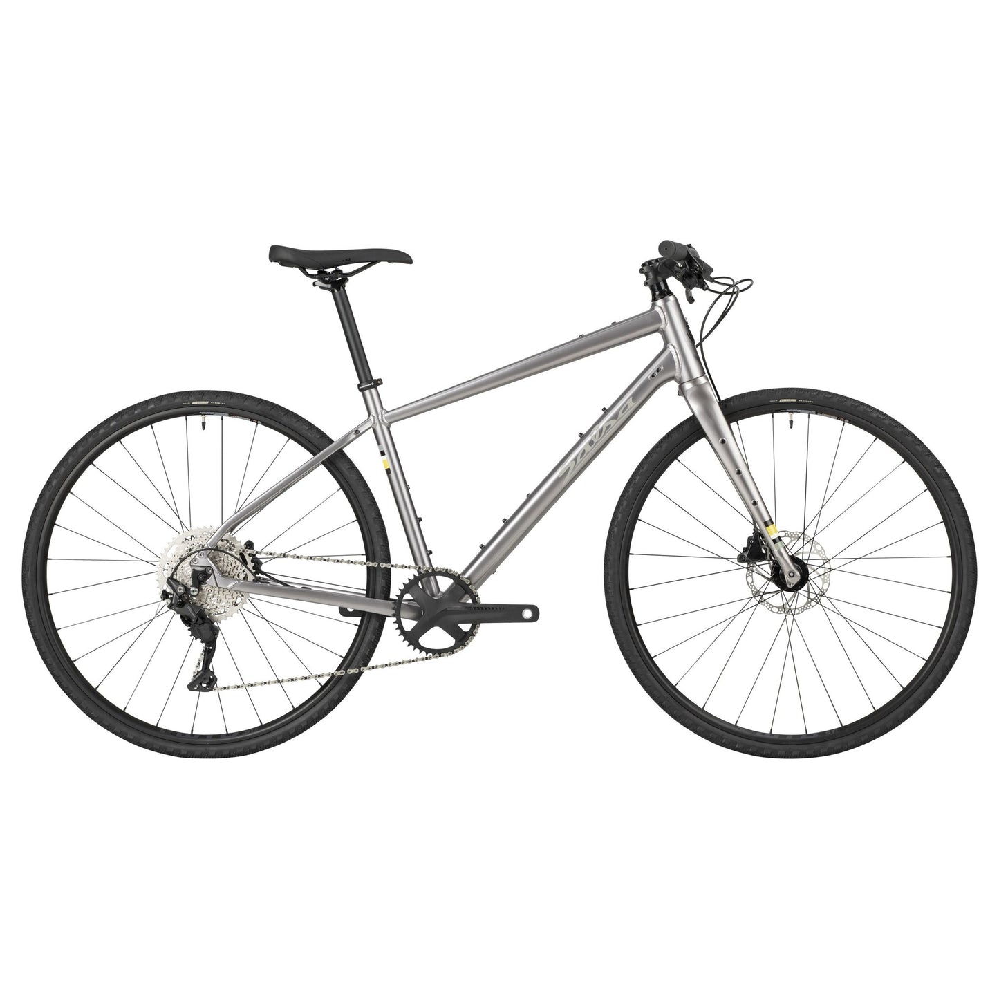 Salsa Journeyer Flatbar Deore Komplettrad, 700C, ash grey