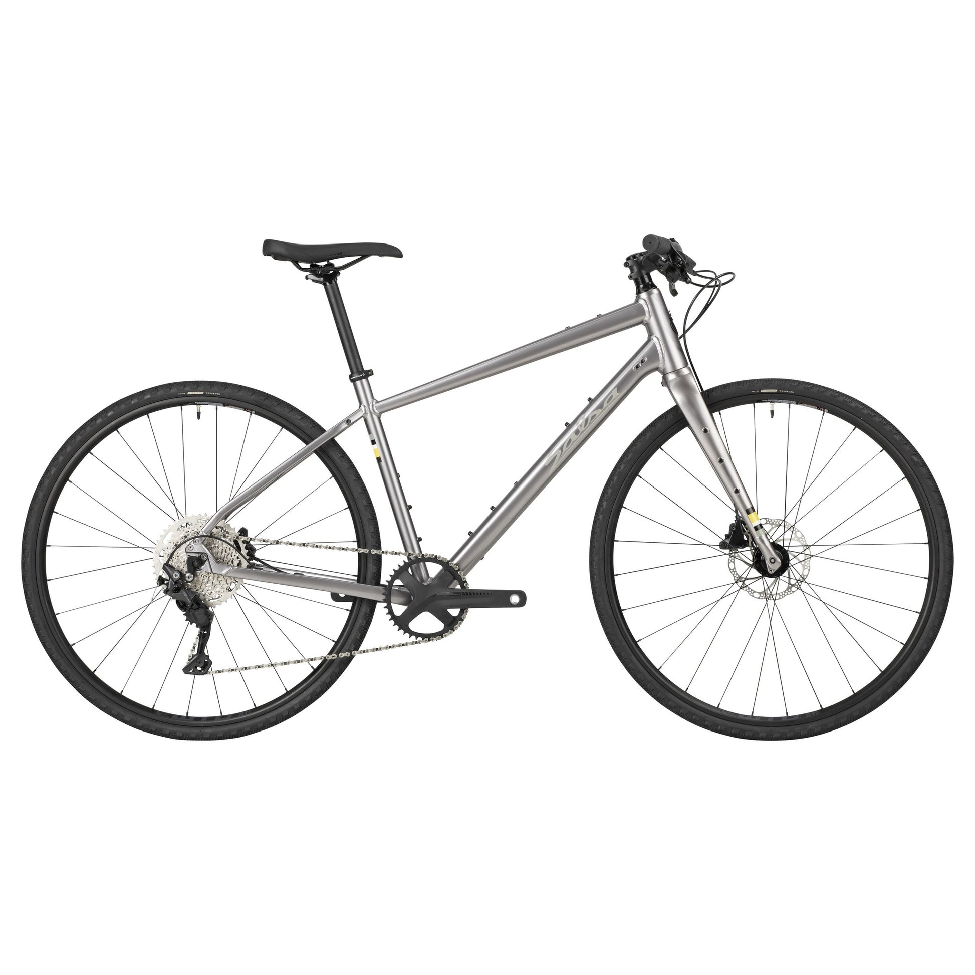 Salsa Journeyer Flatbar Deore Komplettrad, 700C, ash grey