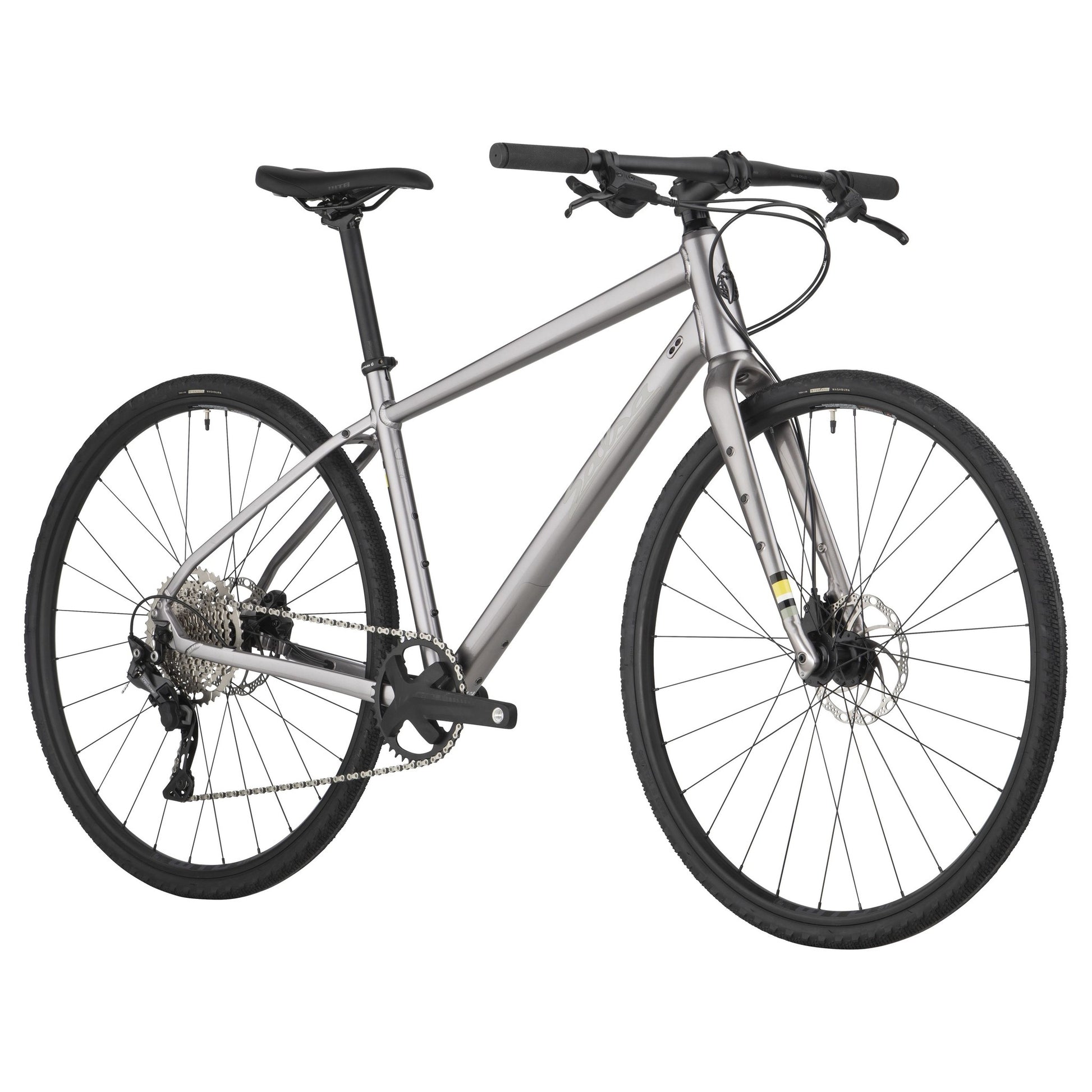 Salsa Journeyer Flatbar Deore Komplettrad, 700C, ash grey