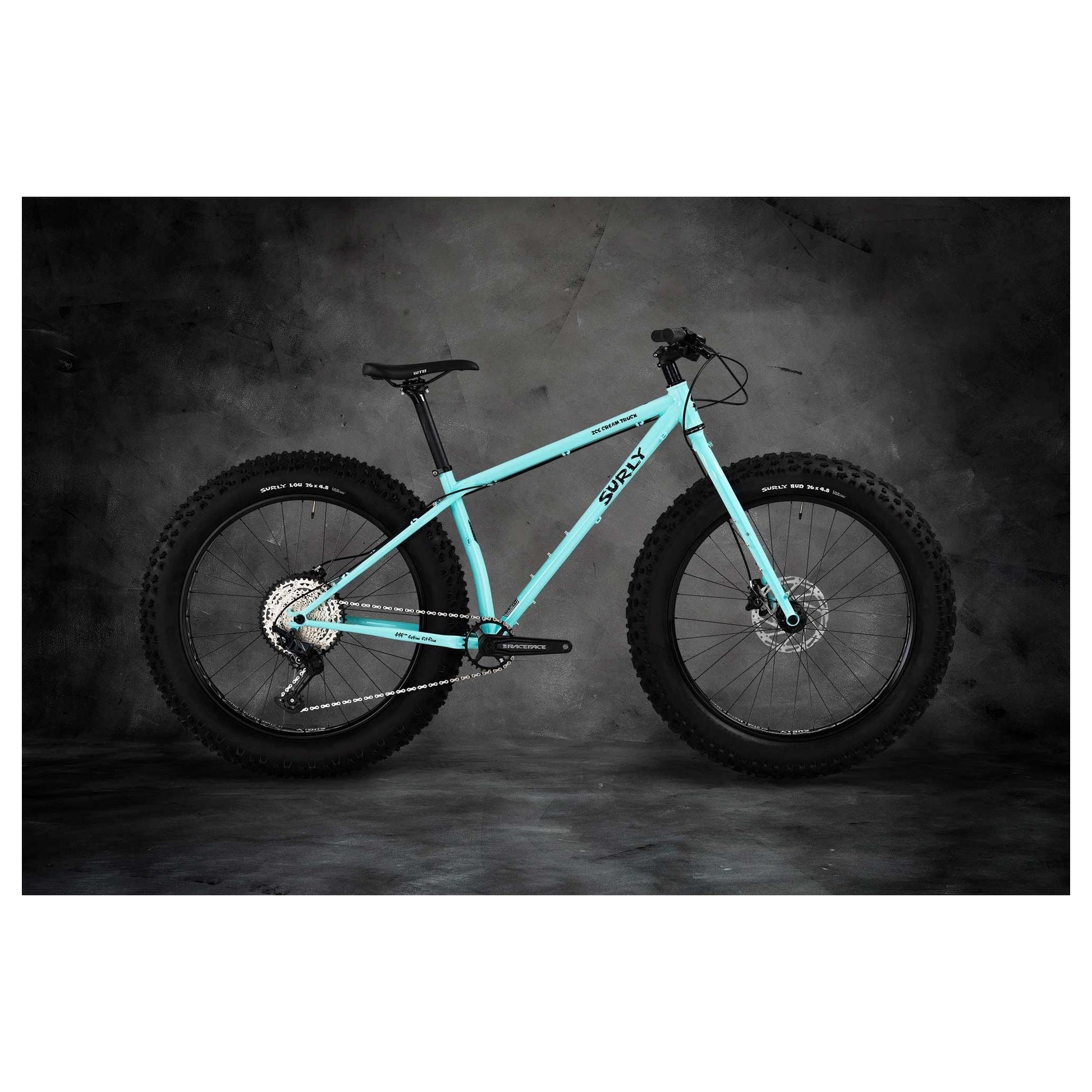 Surly Ice Cream Truck Fatbike Komplettrad, 26", safety mask blue