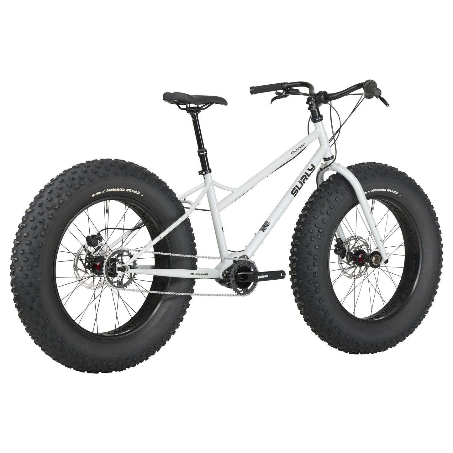 Surly Moonlander Fatbike Komplettrad, 24", lunar dust gray