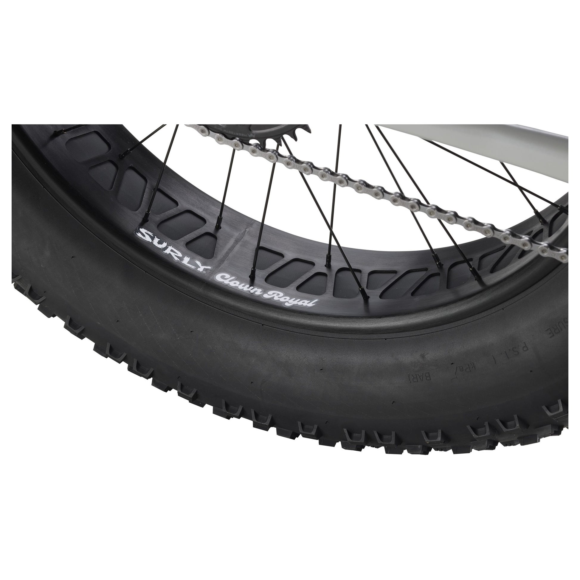 Surly Moonlander Fatbike Komplettrad, 24", lunar dust gray
