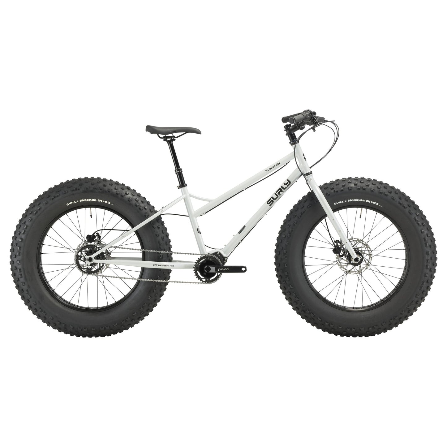 Surly Moonlander Fatbike Komplettrad, 24", lunar dust gray